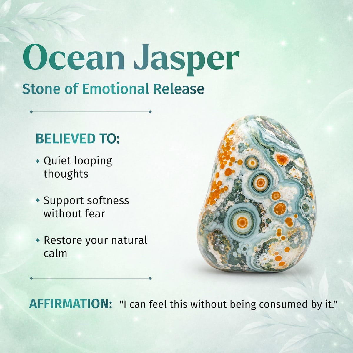 Quiet My Mind – Ocean Jasper Bracelet | 6mm - A-1 Thread Vault