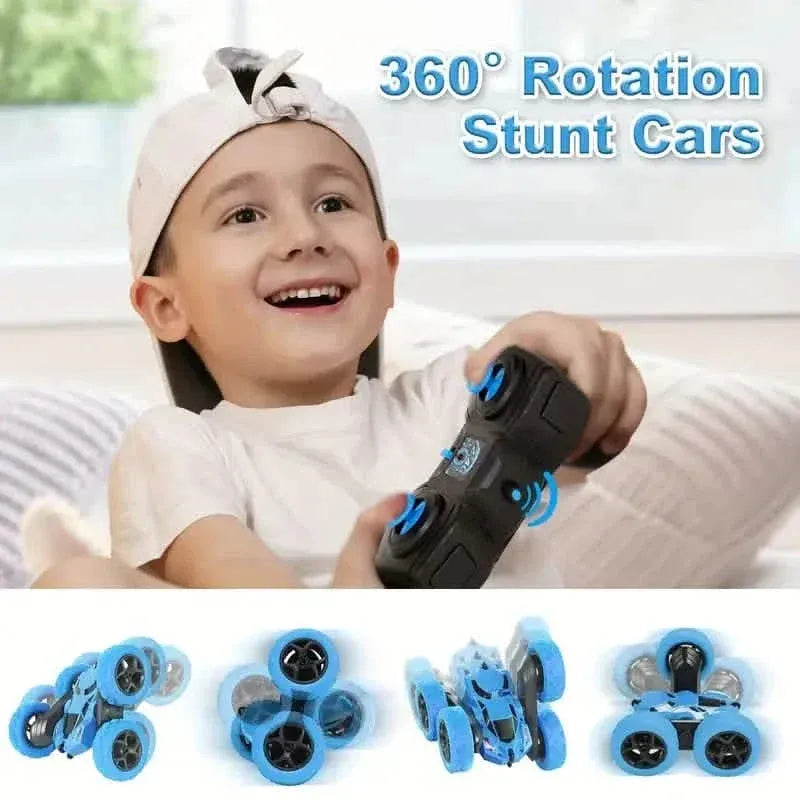 RC Remote Control Car – 4WD, 360° Flip Stunt, LED Lights, Ages 6+ - A-1 Thread Vault