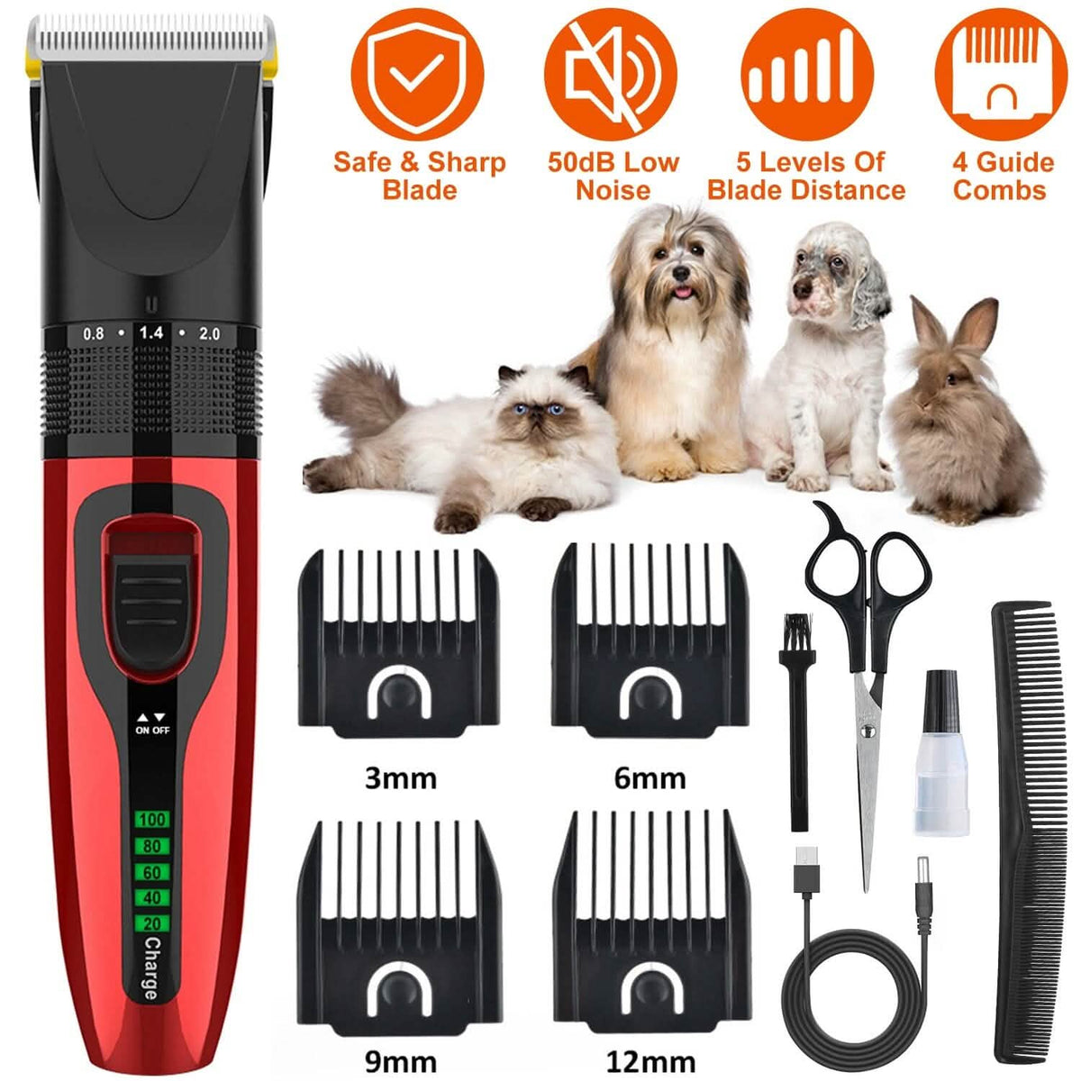 Rechargeable Cordless Pet Grooming Kit - A-1 Thread Vault