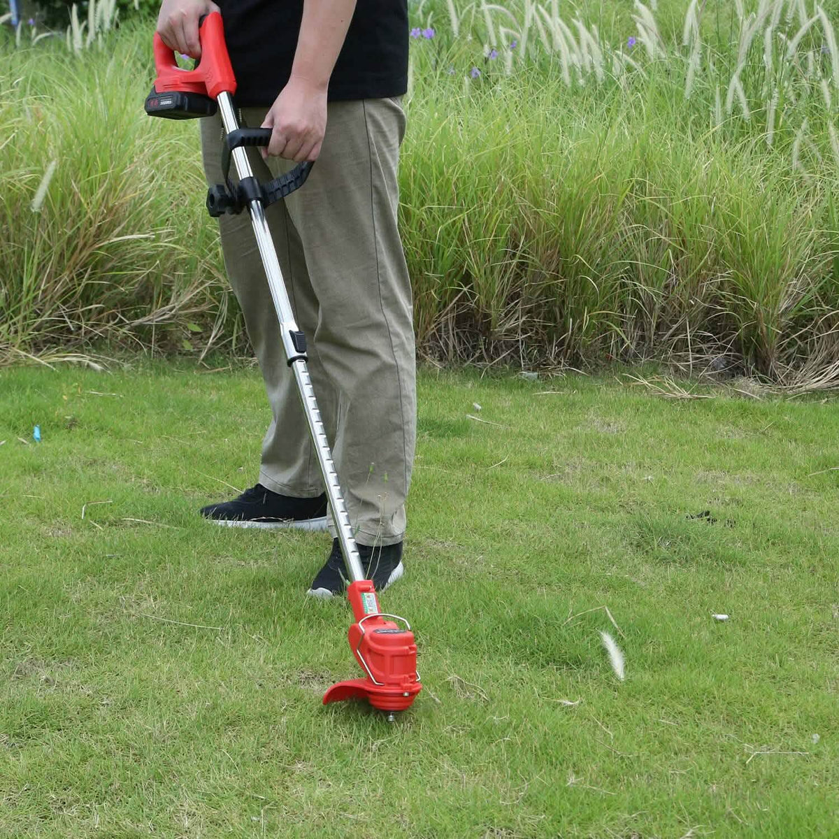 Rechargeable Electric Cordless Grass Trimmer with Alloy Saw Blade - A-1 Thread Vault