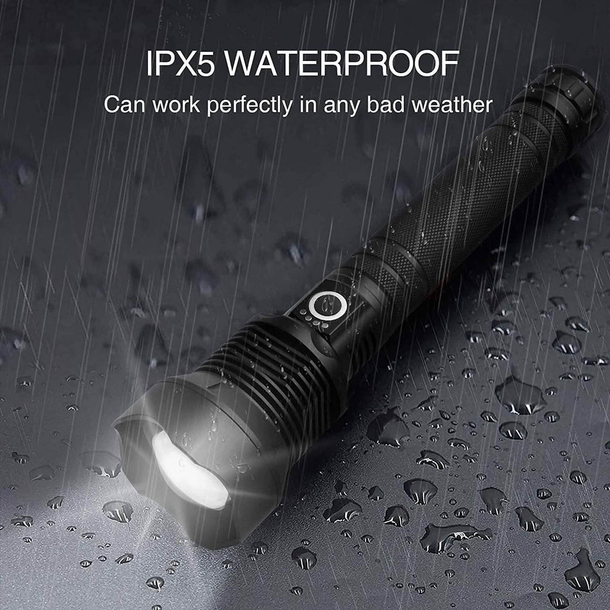 Rechargeable LED Flashlights 90000 Lumens - A-1 Thread Vault
