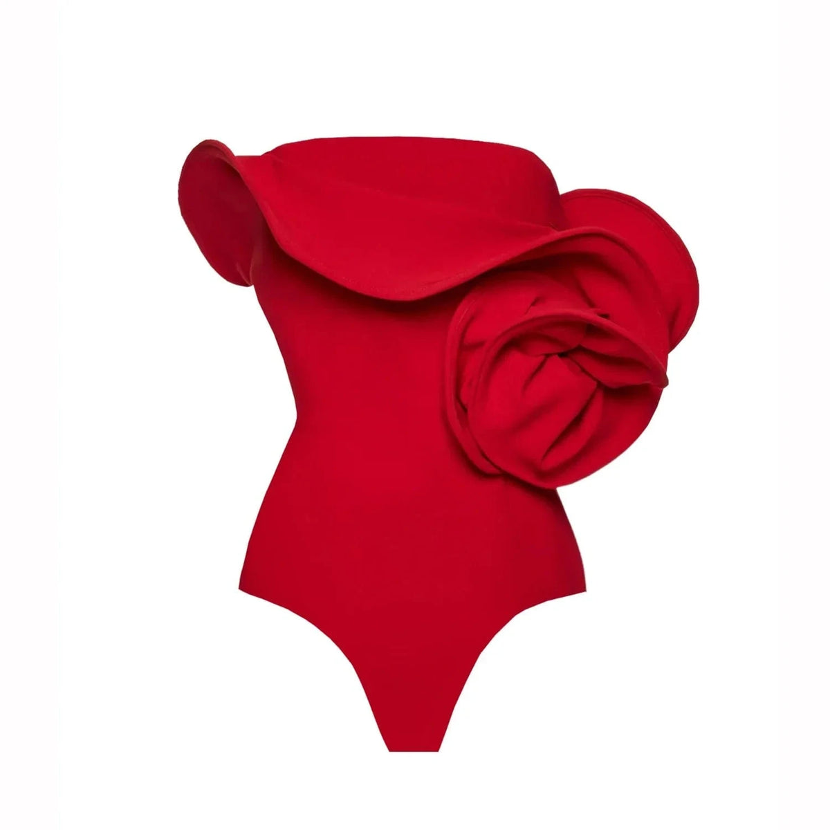 Red Flower One Piece Swimsuit Women Swimwear 2025 Bikini Luxury Designer High Waist Biquini Female Swim Suits Bodysuit Beachwear - A-1 Thread Vault
