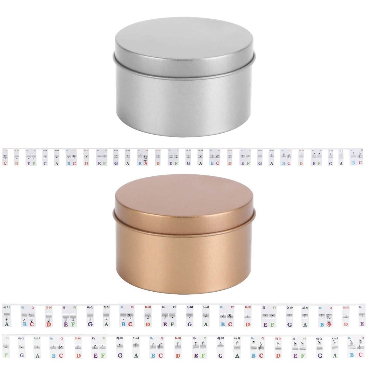Removable PVC Piano Keyboard Stickers - A-1 Thread Vault