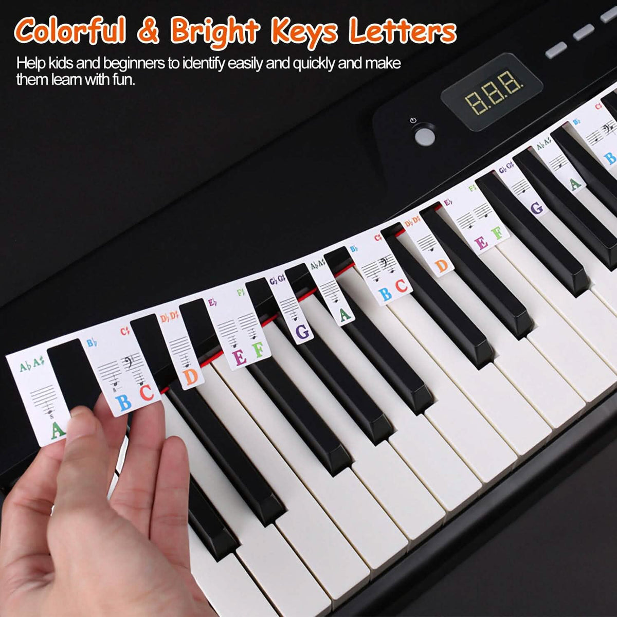 Removable PVC Piano Keyboard Stickers - A-1 Thread Vault