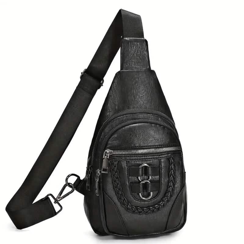 Retro PU Leather Crossbody Bag - A-1 Thread Vault
