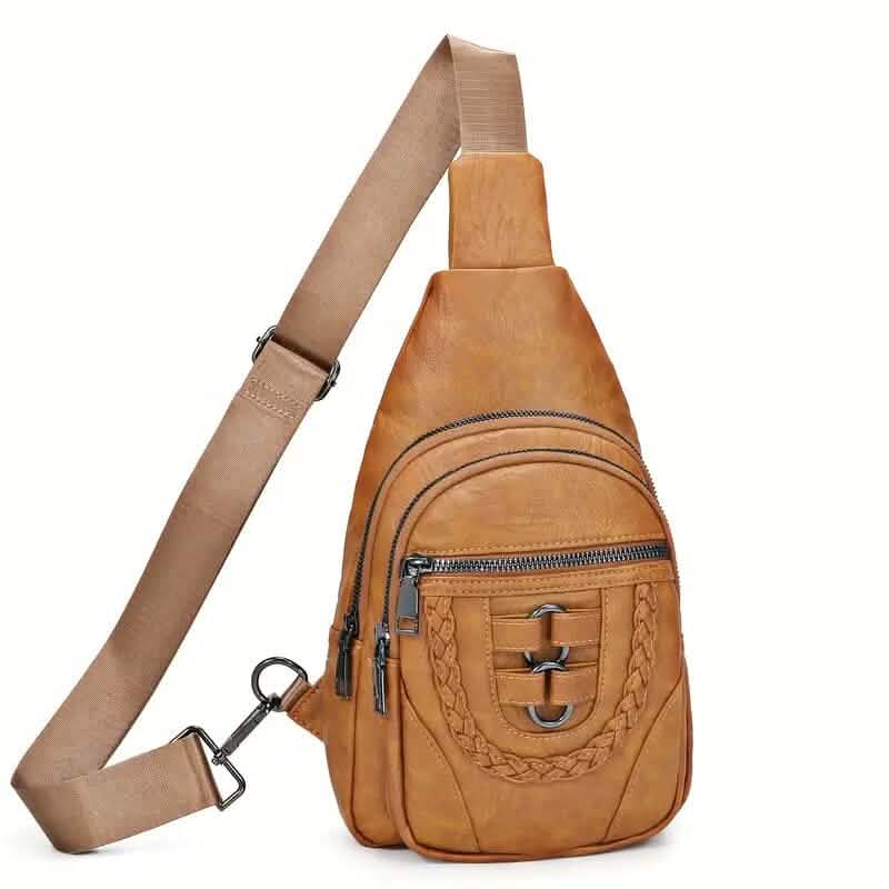 Retro PU Leather Crossbody Bag - A-1 Thread Vault