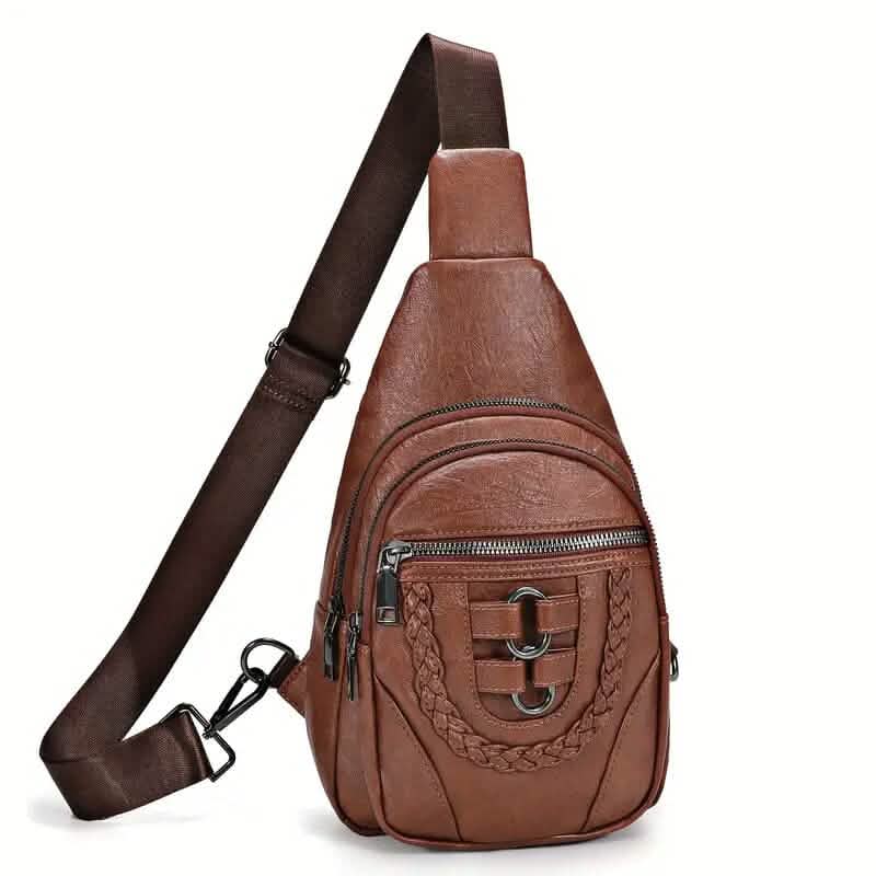 Retro PU Leather Crossbody Bag - A-1 Thread Vault