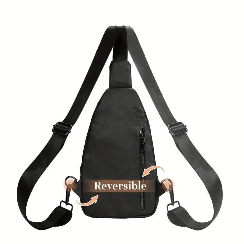 Retro PU Leather Crossbody Bag - A-1 Thread Vault