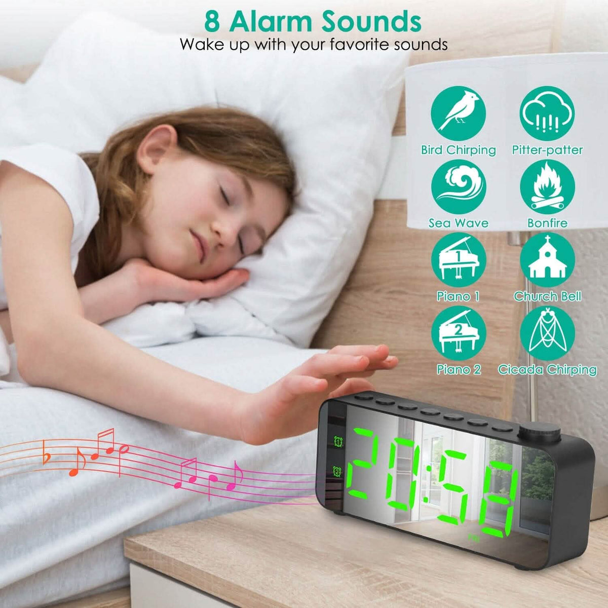 RGB Color LED Digital Alarm Clock - A-1 Thread Vault