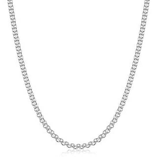 Rhodium Filled High Polish Finish Bismark Chain 20'' - A-1 Thread Vault