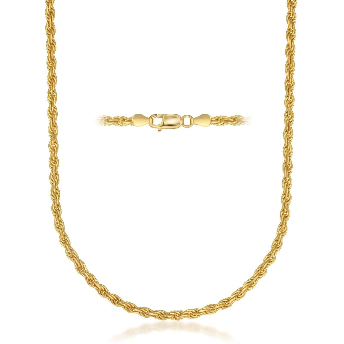 Rope Chain in Yellow Gold - 6mm - A-1 Thread Vault