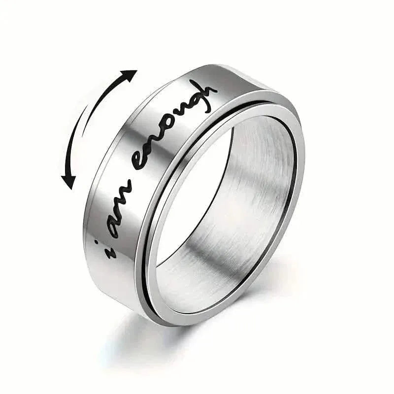 Rotatable Stainless Steel Anxiety Ring - A-1 Thread Vault