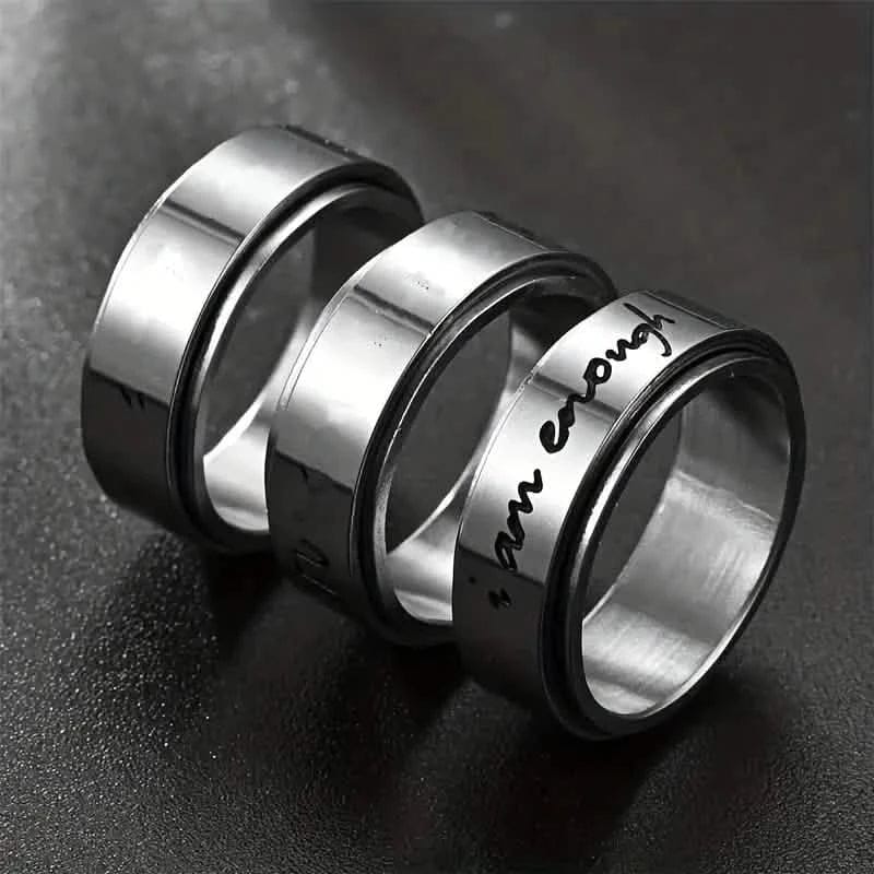 Rotatable Stainless Steel Anxiety Ring - A-1 Thread Vault