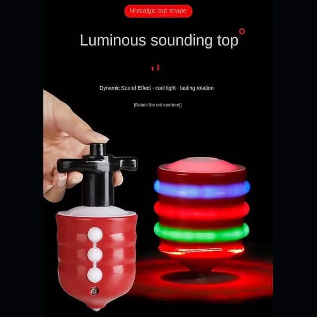 Rotating Gyro with Sound And LED Light Music Spinning - A-1 Thread Vault
