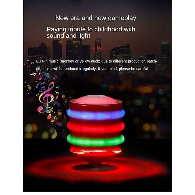 Rotating Gyro with Sound And LED Light Music Spinning - A-1 Thread Vault