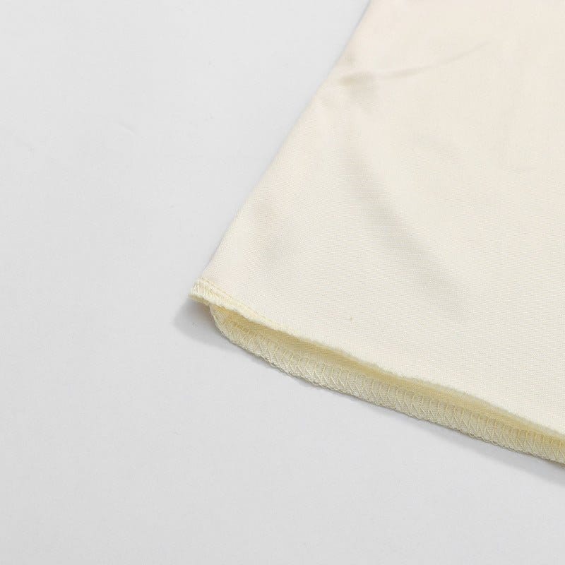Round Neck Ruched Bodice Lantern Sleeve Floor-Length Dress(MS402) - A-1 Thread Vault
