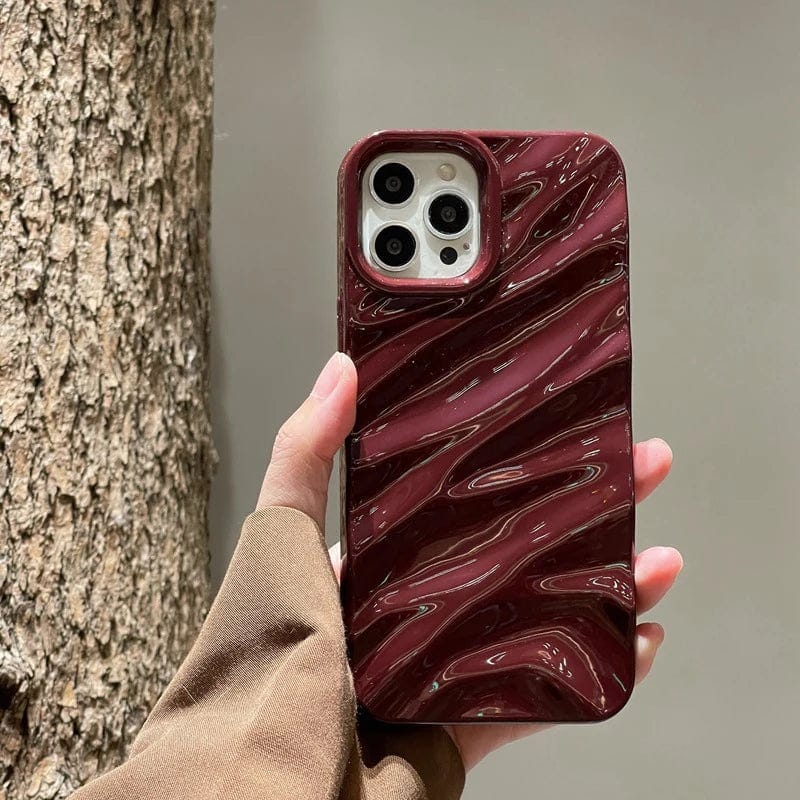 RuffleWave Satin iPhone Case - A-1 Thread Vault