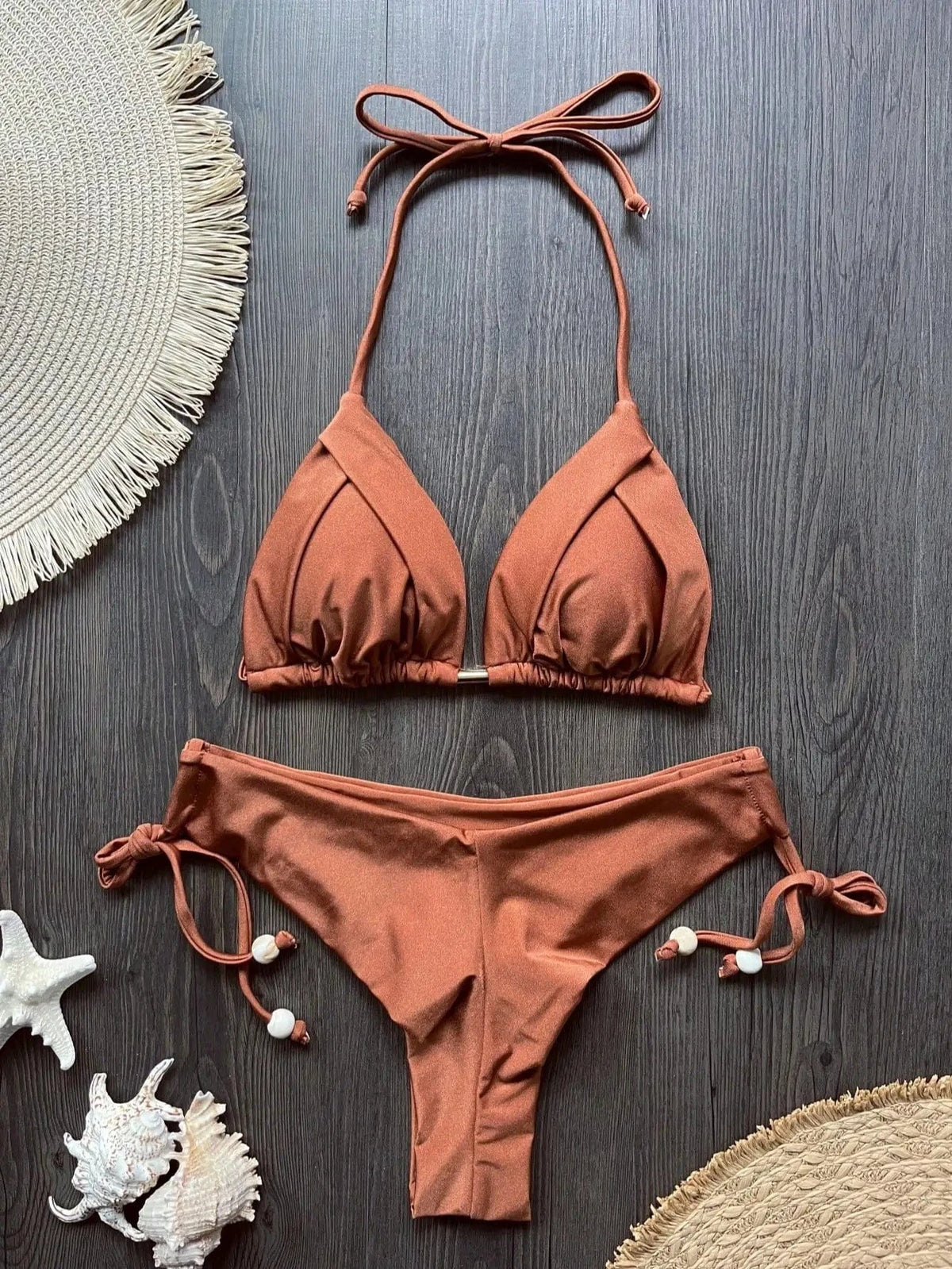 RUOTONGSEPT 2025 New Sexy 13 Color Triangle Bathing Suit for Women Brazilian Bikinis Swimwear Push Up Swimsuit Beach Bikini Set - A-1 Thread Vault