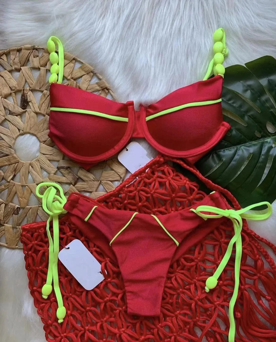 RUOTONGSEPT New Sexy Push up Bikini Set Swimsuit Women's low-waist Swimwear For Female Two Piece Beachwear 2023 Bathing Suit - A-1 Thread Vault