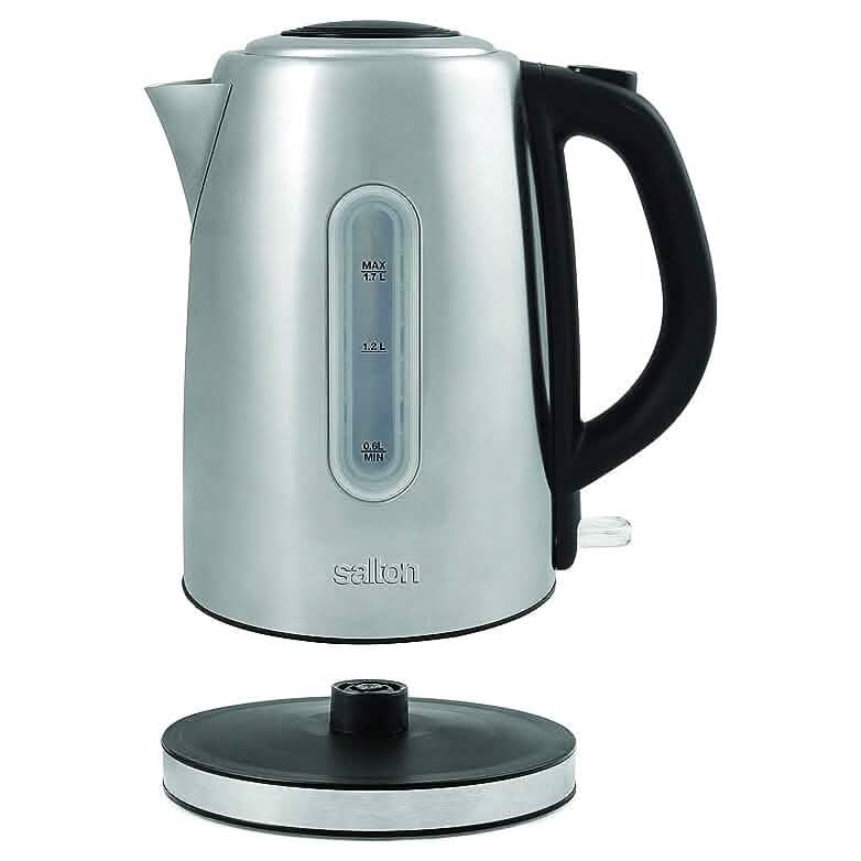 Salton Cordless Electric Stainless Steel Kettle - A-1 Thread Vault