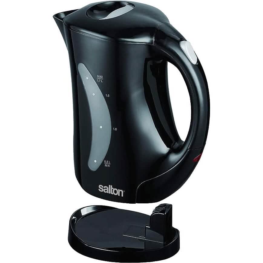 Salton Cordless Jug Kettle 1.7 Liter/Quart - Black - A-1 Thread Vault