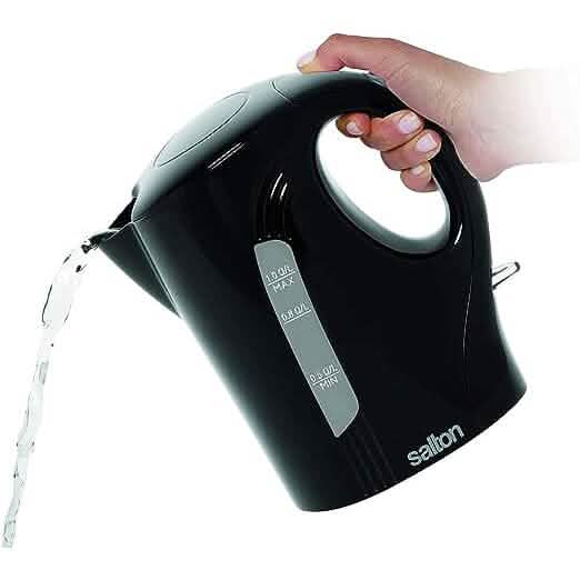 Salton Jug Kettle 1 .0 L/Qt - Black, Cordless - A-1 Thread Vault