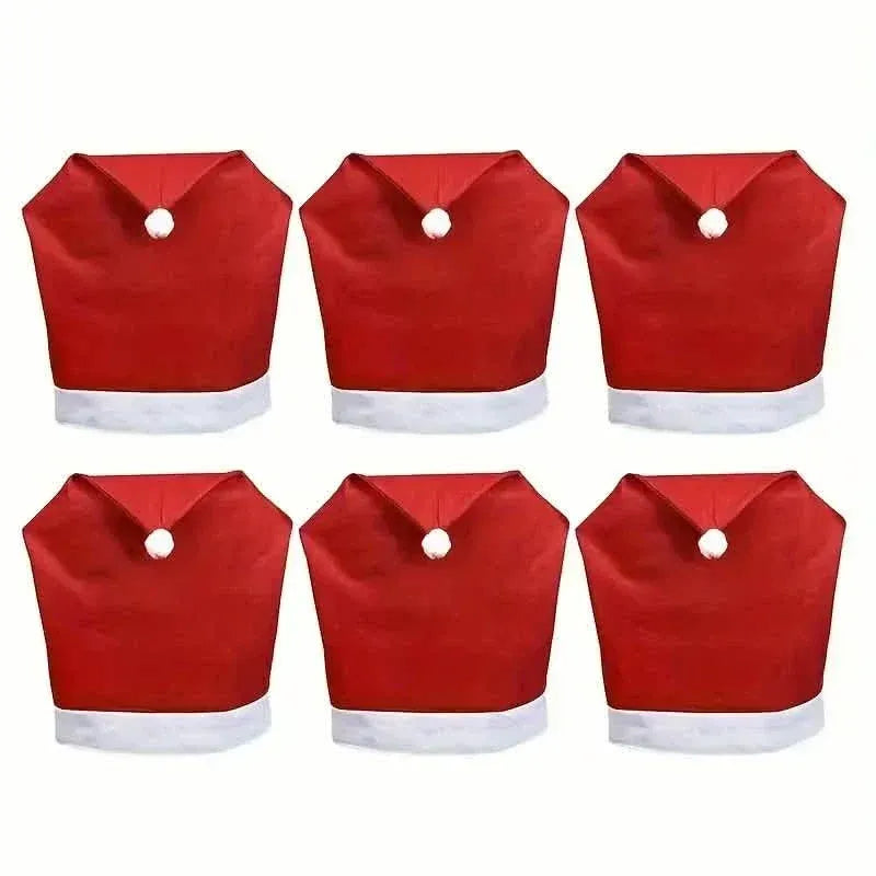 Santa Hats Dining Chair Covers Slipcover - A-1 Thread Vault