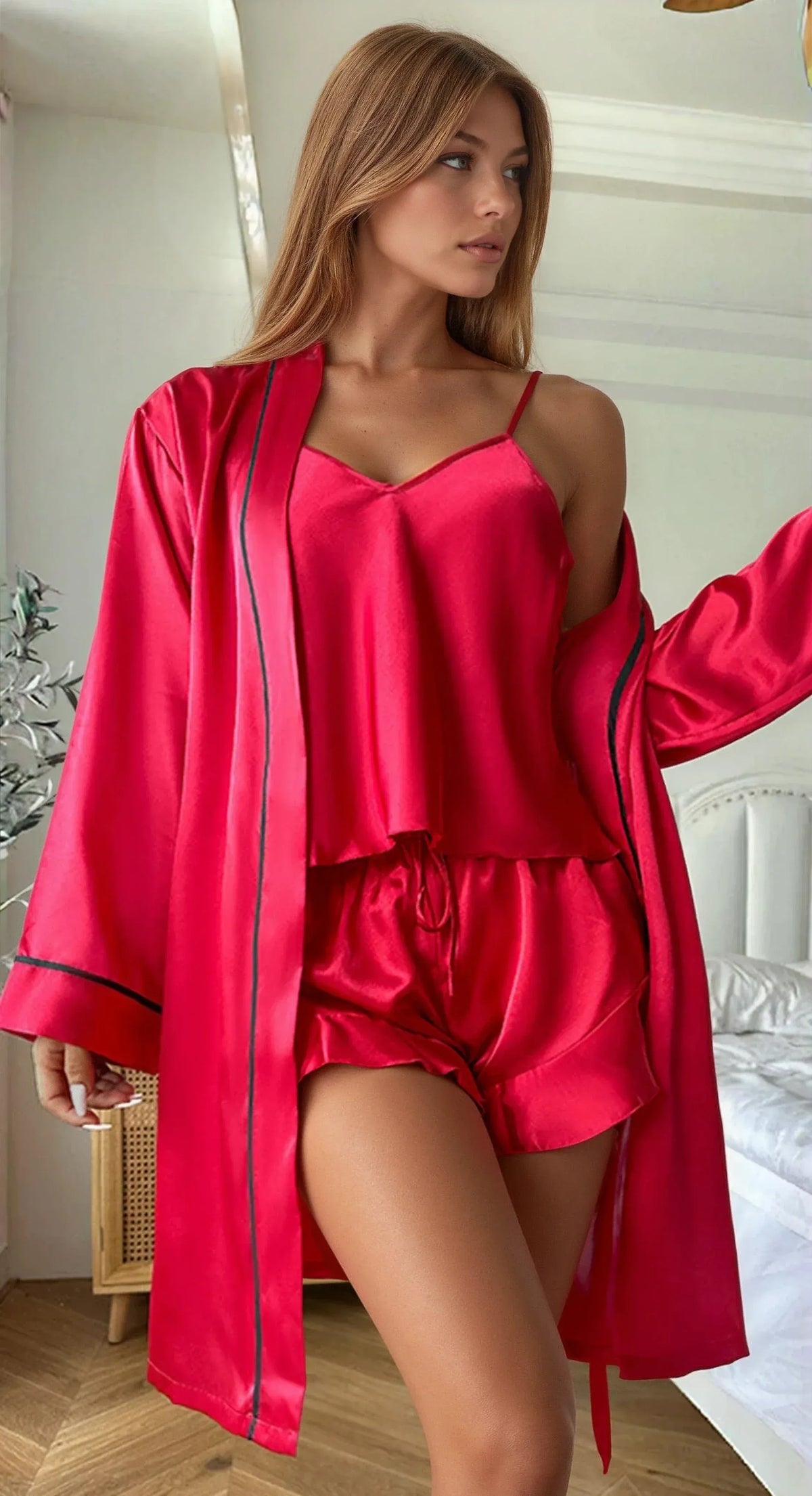 Satin Shorts and Cami Sleep Set - A-1 Thread Vault