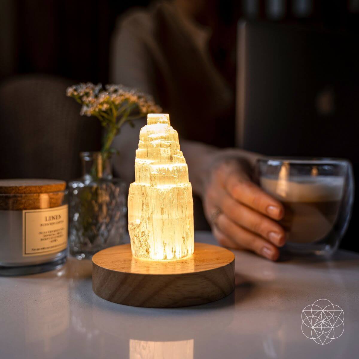 Selenite Cleansing Lamp - A-1 Thread Vault