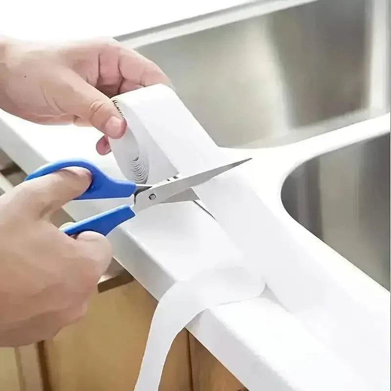 Self-Adhesive Waterproof Caulk Strip - Moisture-Resistant Sealing Tape for Kitchen & Bathroom - A-1 Thread Vault