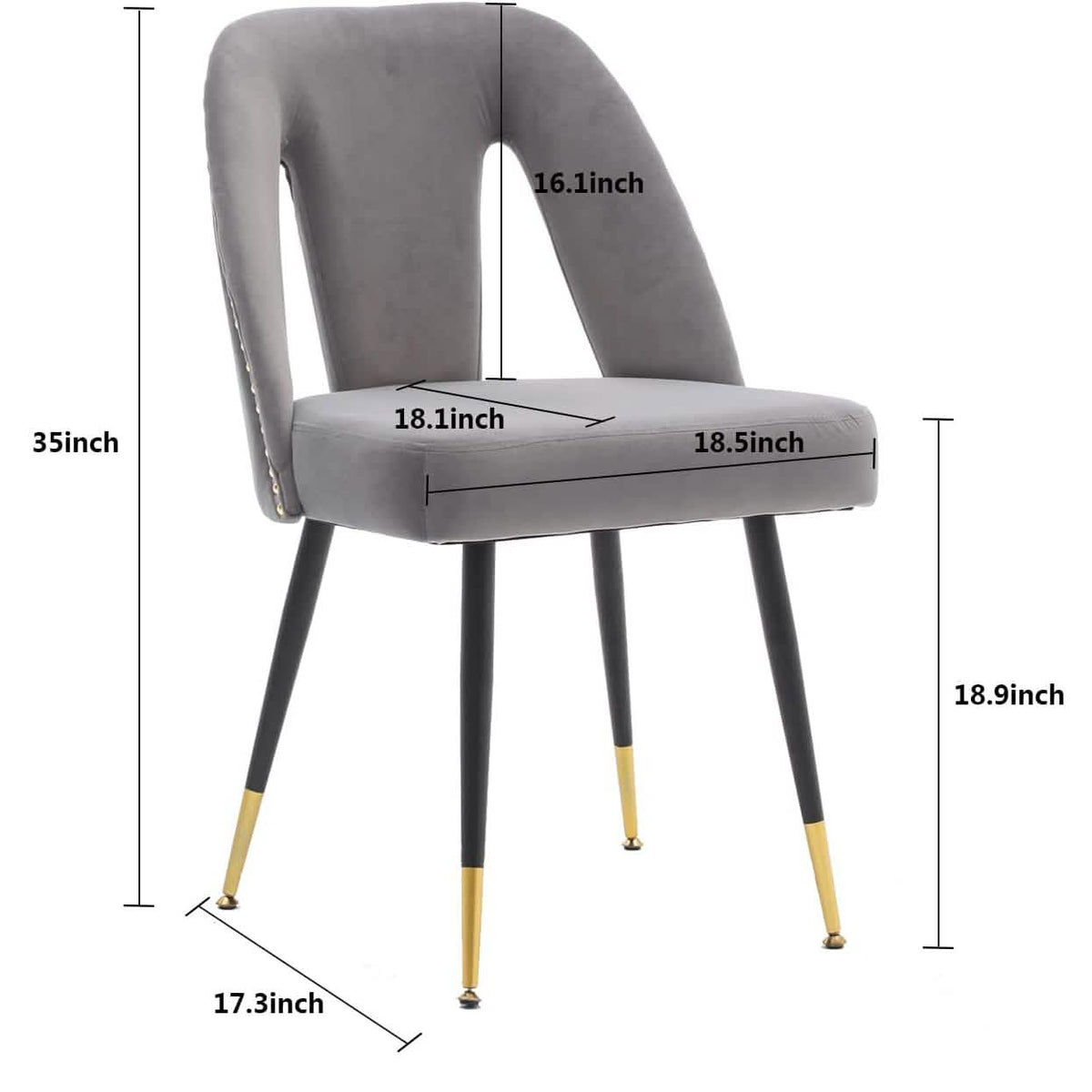 Set of 2: Modern Dining Chairs - A-1 Thread Vault
