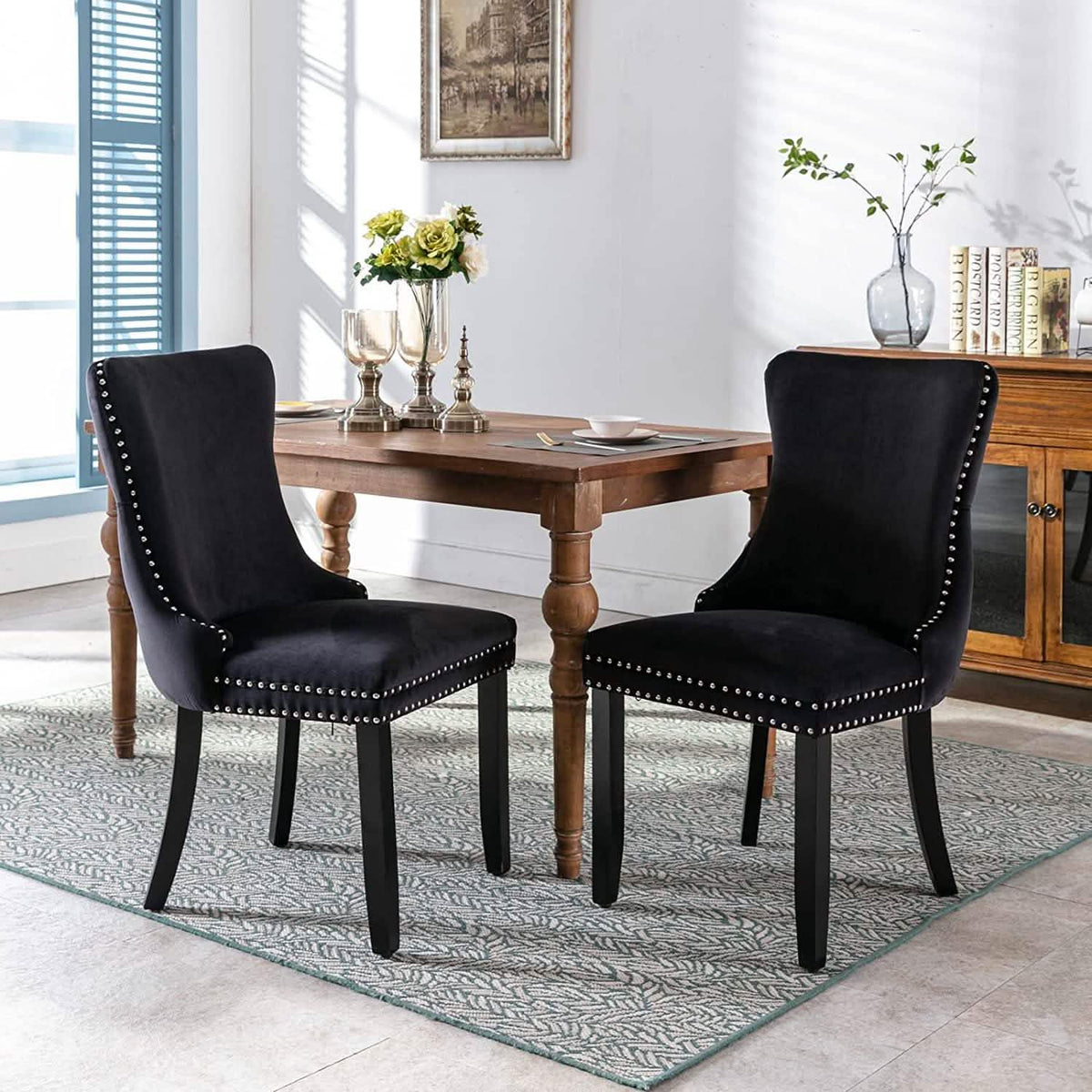 Set of 2: Upholstered Dining Chairs - A-1 Thread Vault