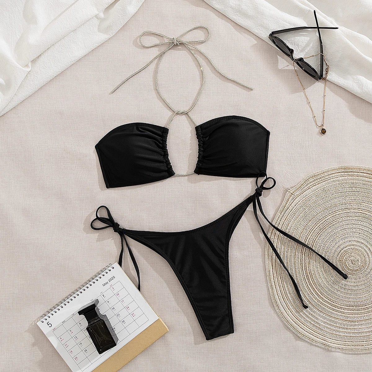 Sexy Bandage Bikini Set Women Two-Piece Swimsuit 2024 Trend Strappy Biquini Swimwear For Lady Beachwear Female Clothing - A-1 Thread Vault
