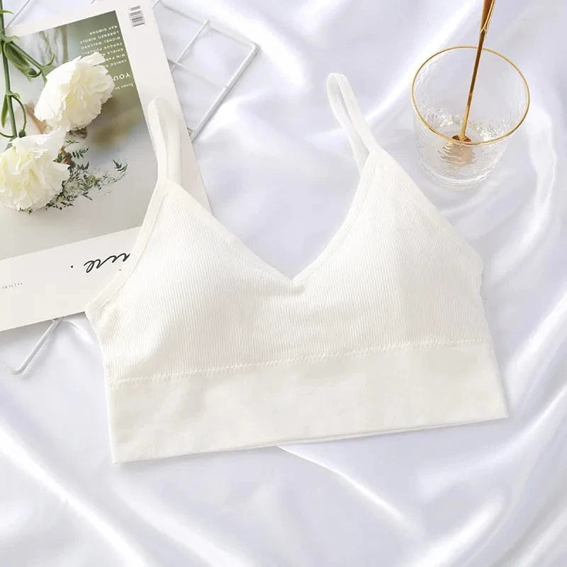 Sexy Seamless Bras For Women Padded Underwear U Backless Bralette Sleep Top Camis Cotton Wireless Fitness Bra Lingerie - A-1 Thread Vault