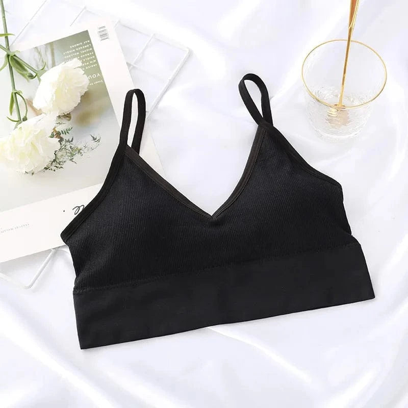 Sexy Seamless Bras For Women Padded Underwear U Backless Bralette Sleep Top Camis Cotton Wireless Fitness Bra Lingerie - A-1 Thread Vault