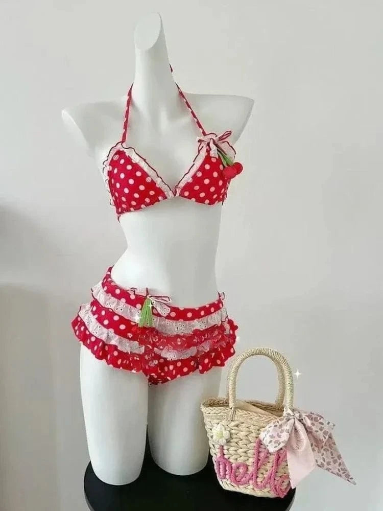 Sexy Trendy Ladies High Waisted Bikini Set Tummy Control Swimwear Breathable Quick Dry Stylish Beachwear Pool Party Outfit 2026 - A-1 Thread Vault
