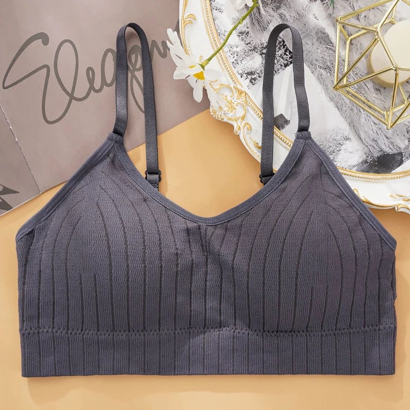 Sexy Wireless Bralette Seamless Women Bra Padded Sleep Tops U-Shaped Back Sports Crop Lingerie Breathable Top Underwear - A-1 Thread Vault