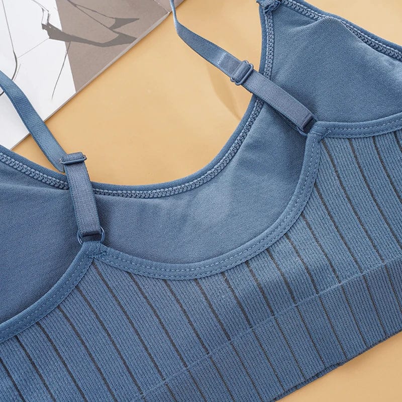 Sexy Wireless Bralette Seamless Women Bra Padded Sleep Tops U-Shaped Back Sports Crop Lingerie Breathable Top Underwear - A-1 Thread Vault