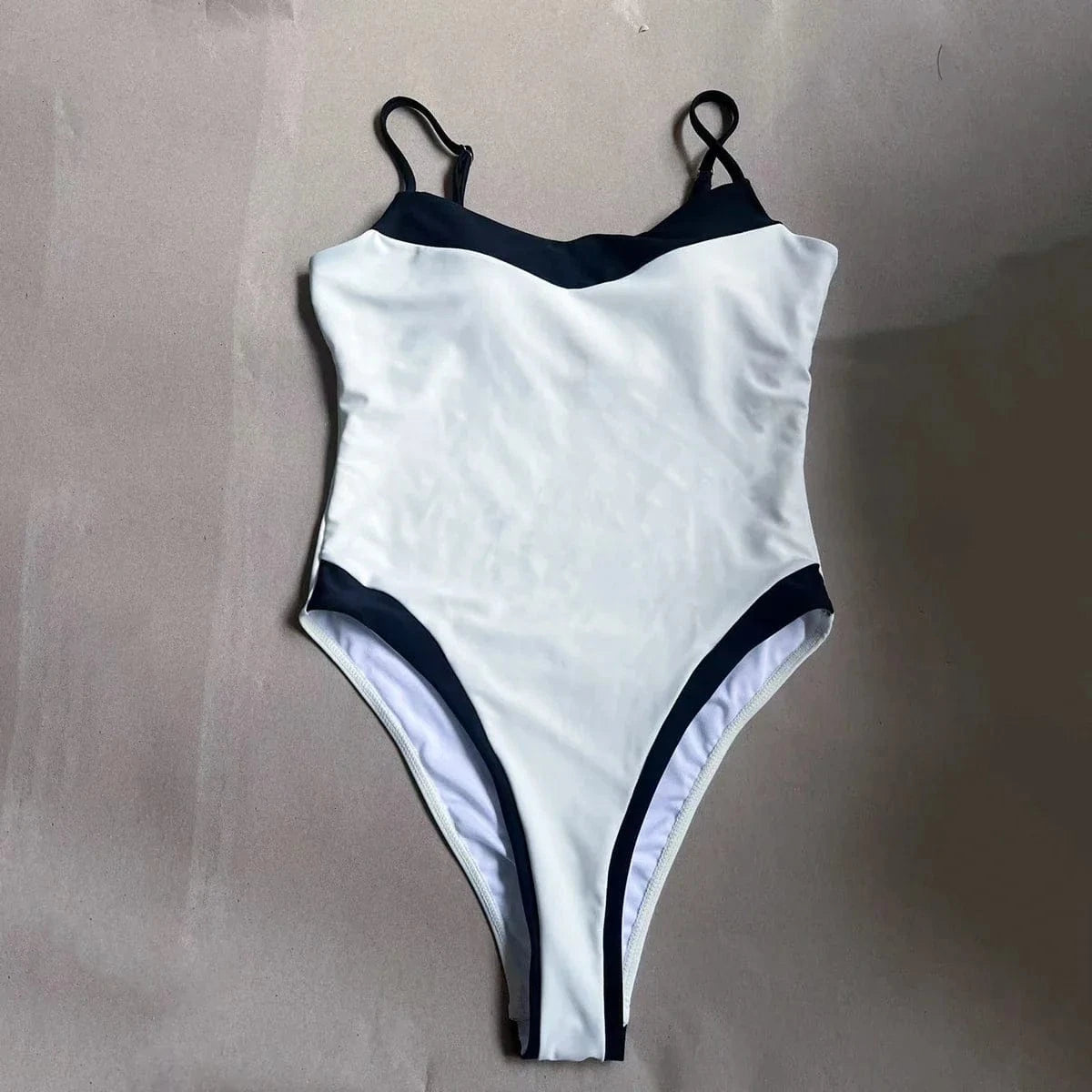 Sexy Women One Piece Swimsuit Female Swimwear 2024 Brazilian Monokini Swimming Suit Beachwear High Waist Patchwork Bathing Suit - A-1 Thread Vault
