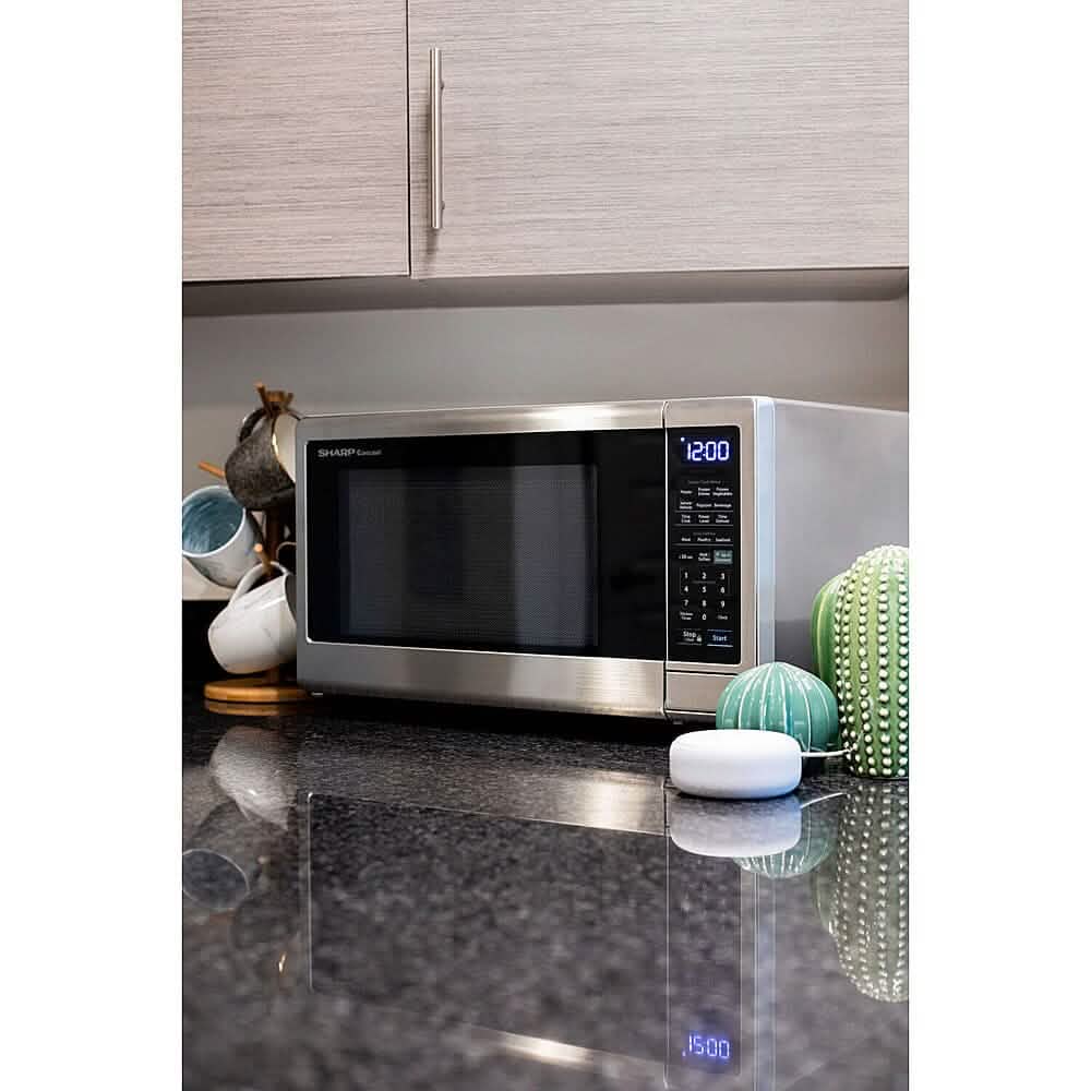 Sharp 1.4-Cu. Ft. Countertop Microwave with Alexa-Enabled Controls - A-1 Thread Vault