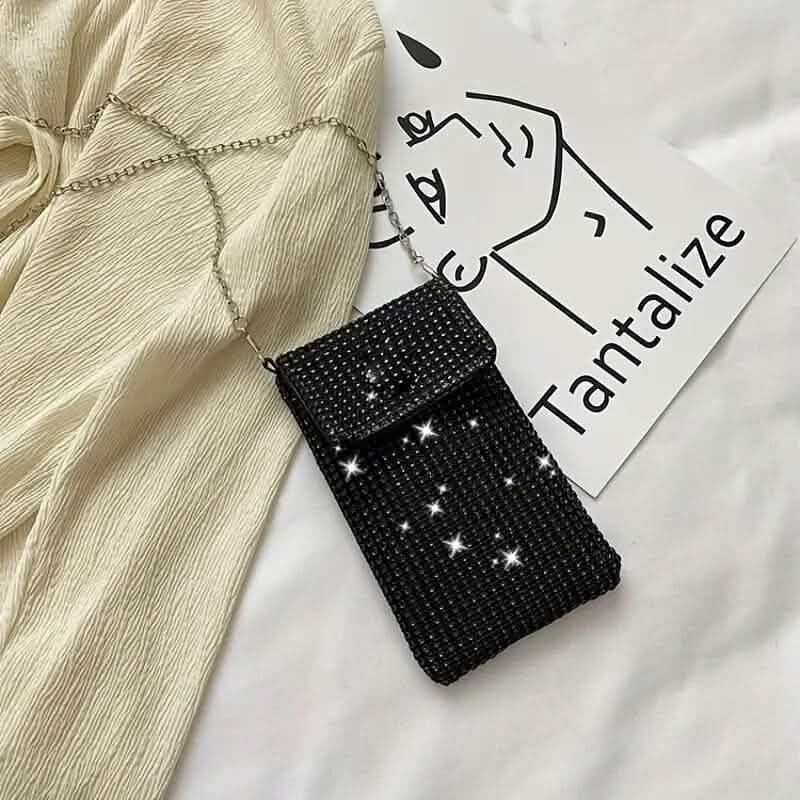 Shimmering Bling Rhinestone Crossbody Purse - A-1 Thread Vault