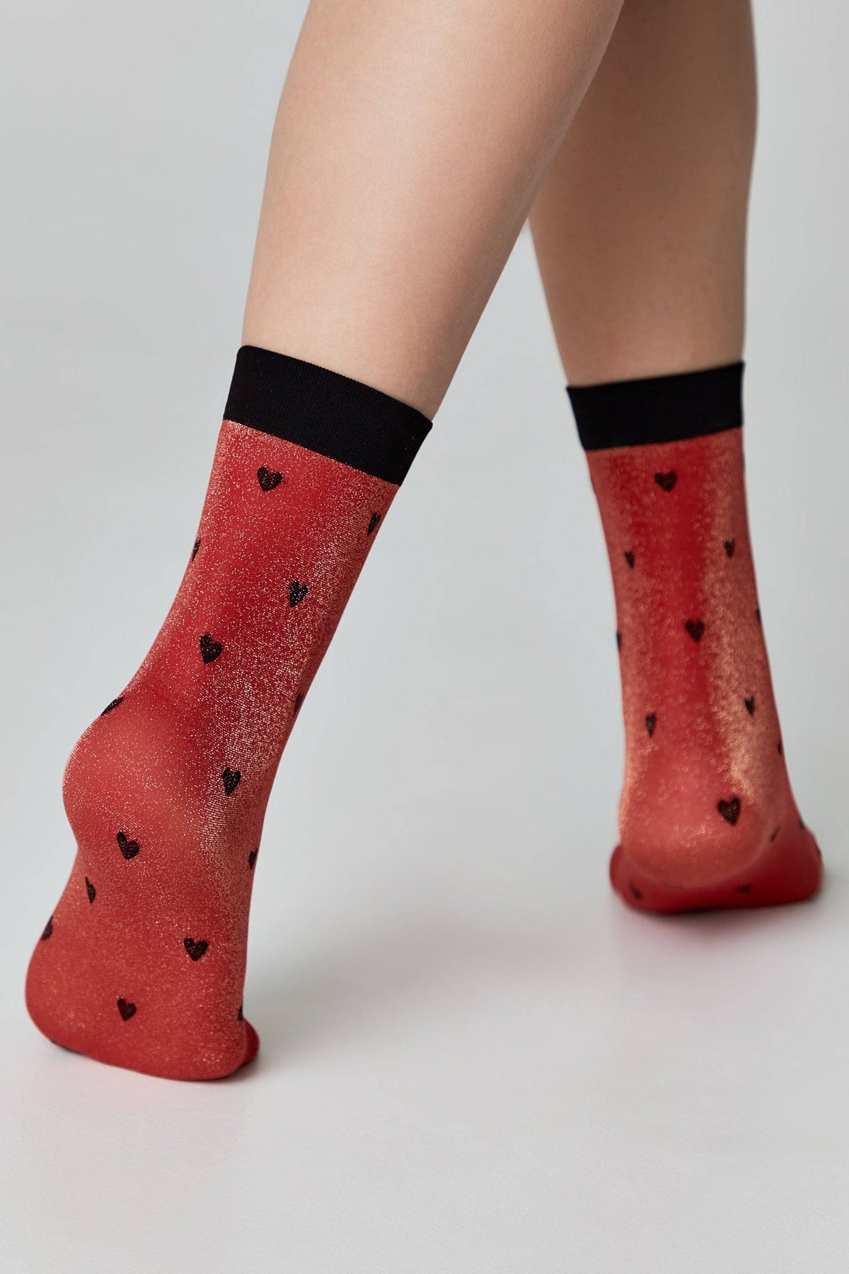Shimmering Socks Conte Fantasy - "Hearts" Designs - A-1 Thread Vault