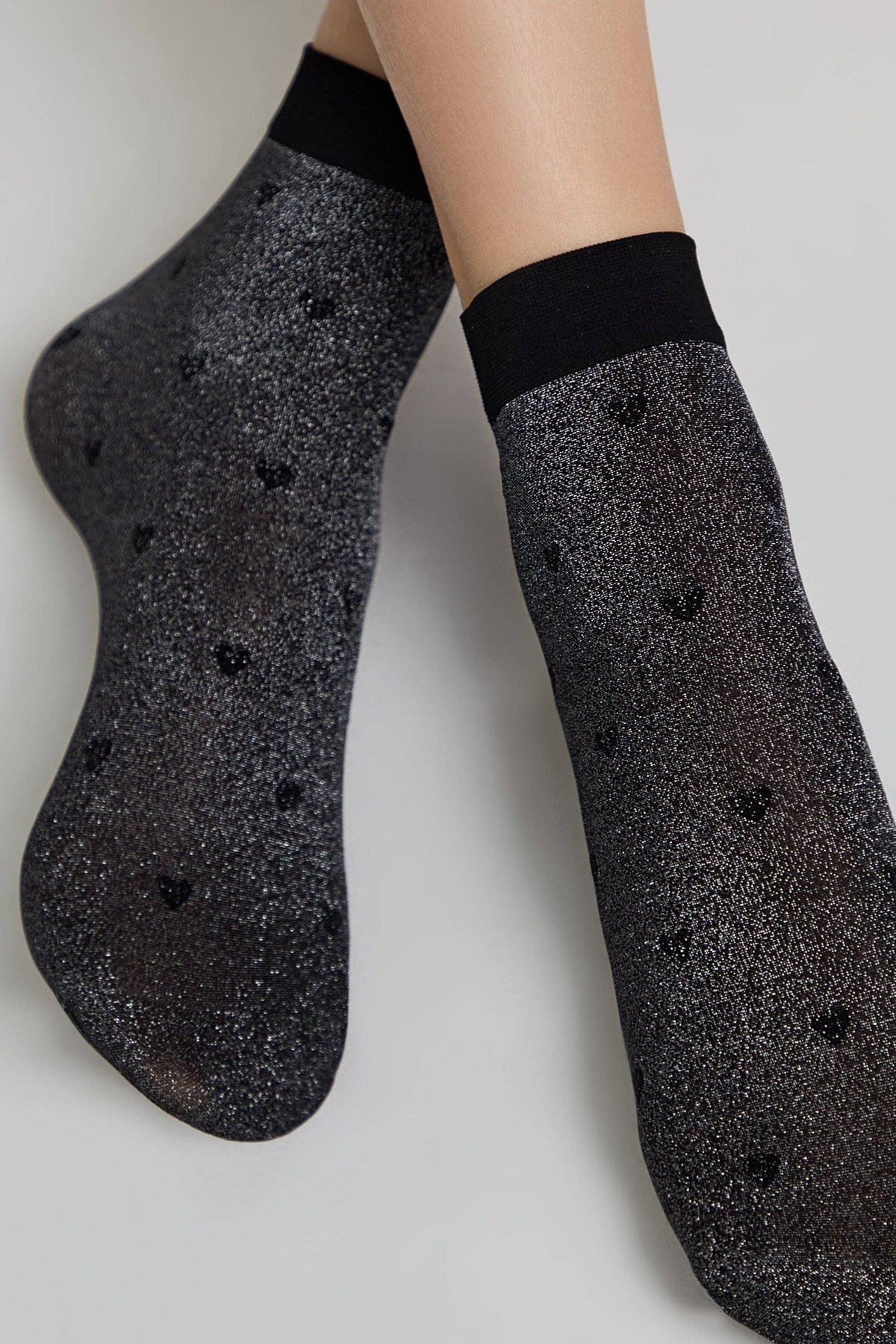 Shimmering Socks Conte Fantasy - "Hearts" Designs - A-1 Thread Vault