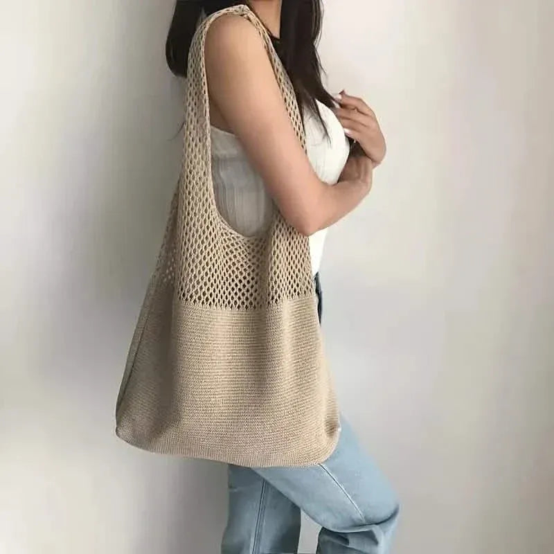 Simple Retro Hollow Crochet Bag - A-1 Thread Vault