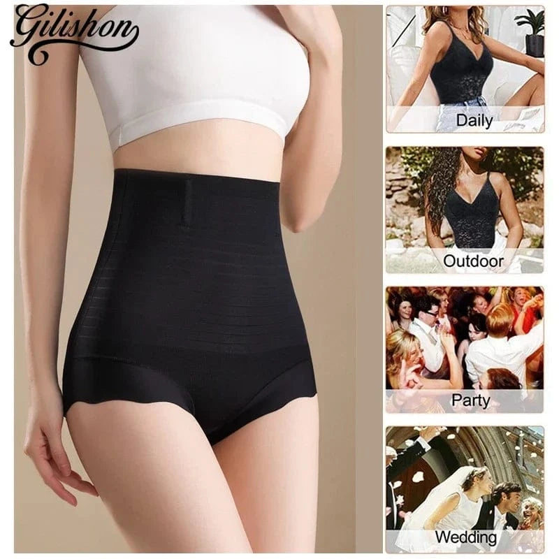 Slimming Shorts Women Body Shaper High Waist Flat Belly Sheathing Panties Hip Lift Shaping Underwear Tummy Control Shapewear - A-1 Thread Vault