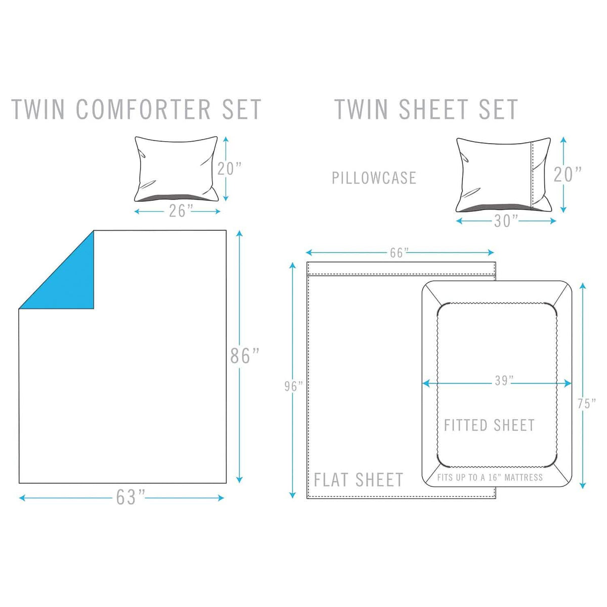 Sloane Street Ogee Bed in a Bag with Solid Reverse Comforter - A-1 Thread Vault
