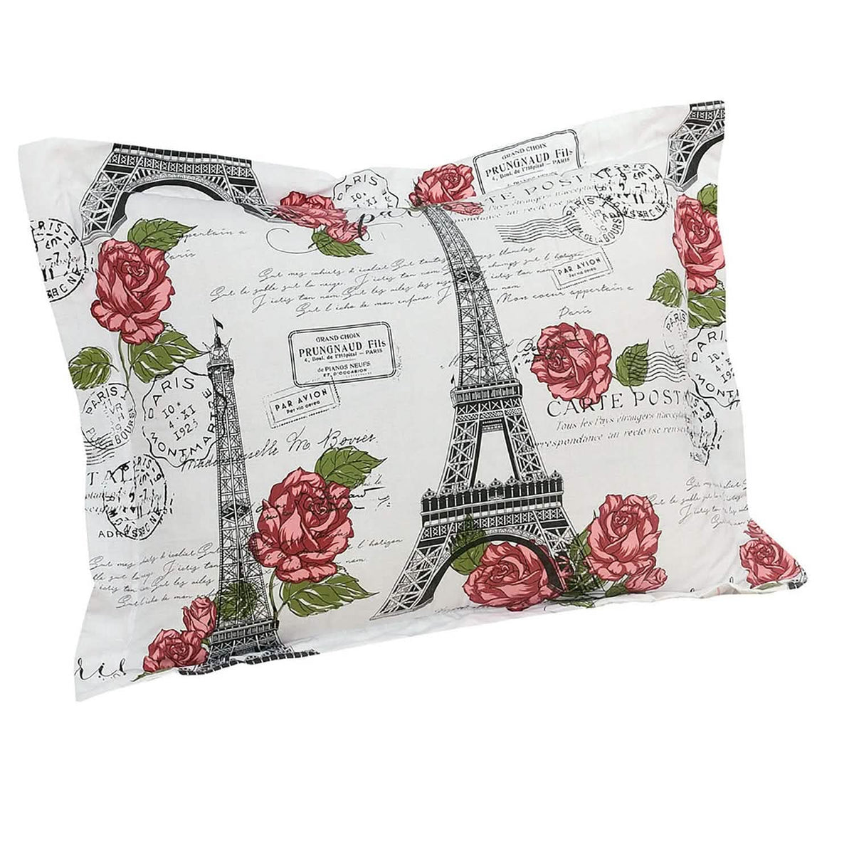 Sloane Street Paris Rose Eiffel Tower Reversible Bed in a Bag - A-1 Thread Vault