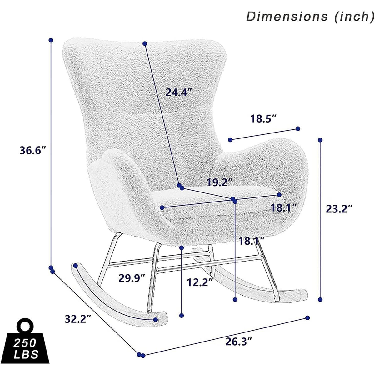 Small Rocking Accent Chair - A-1 Thread Vault