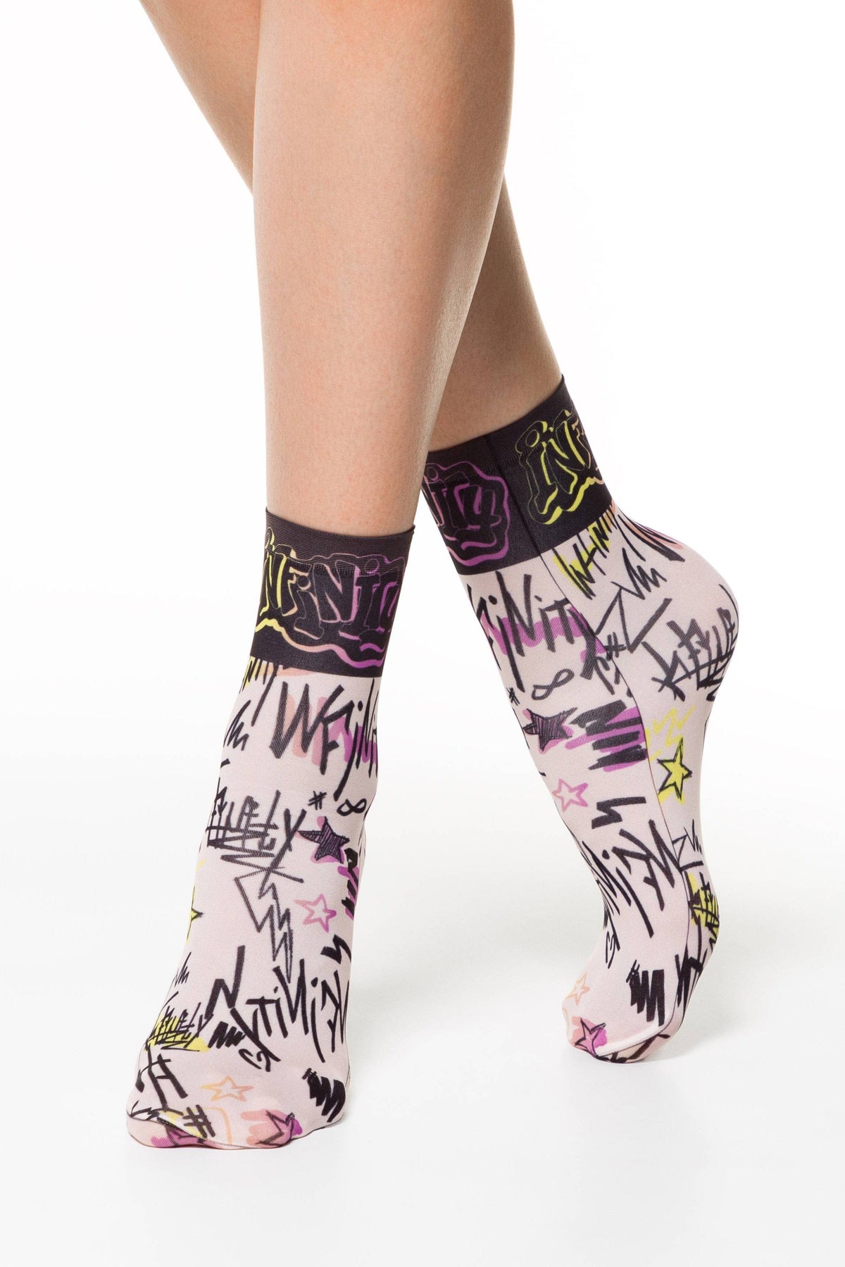 Socks Conte Fantasy 098 - With a Print - A-1 Thread Vault