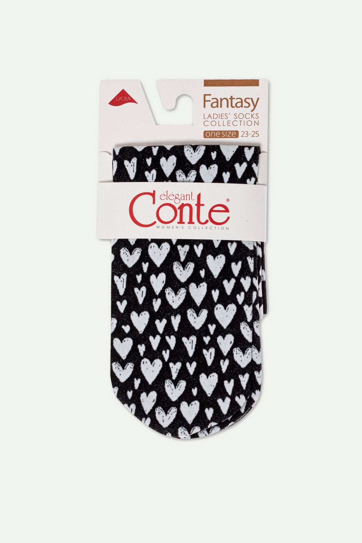Socks Conte Fantasy - Heart Pattern - A-1 Thread Vault